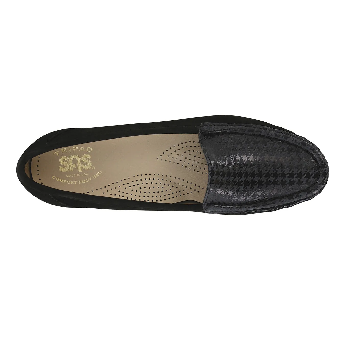 Women's Simplify Slip On Loafer Gray Tetris