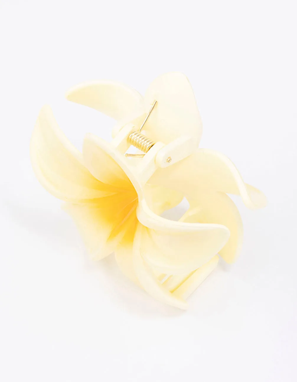 Yellow Ombre Hibiscus Hair Claw Clip